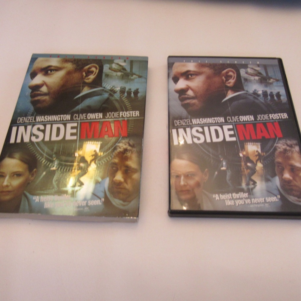 Inside Man DVD 2006 Full Screen Heist Thriller Denzel Washington Spike Lee Joint